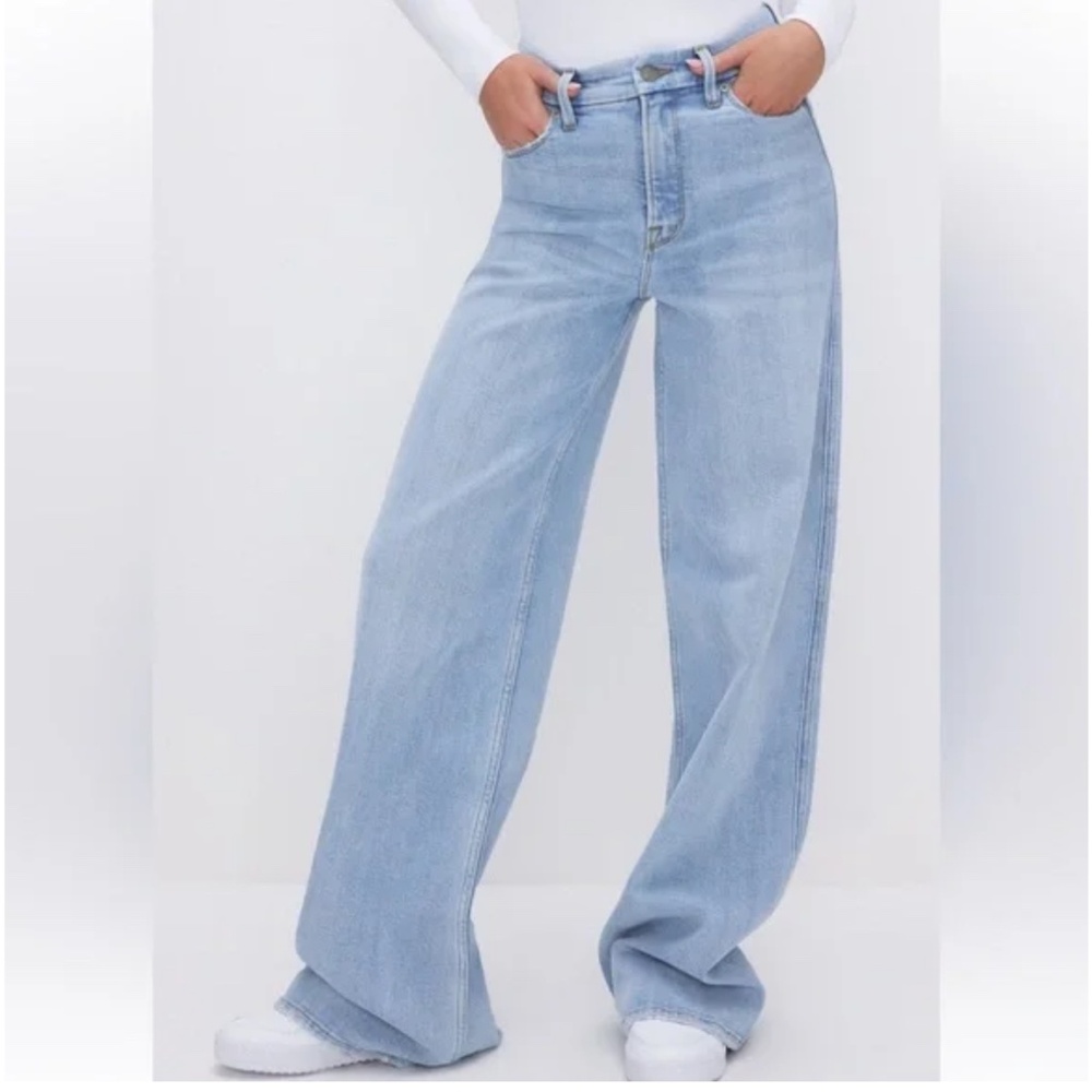 Good American Wide Leg Jeans